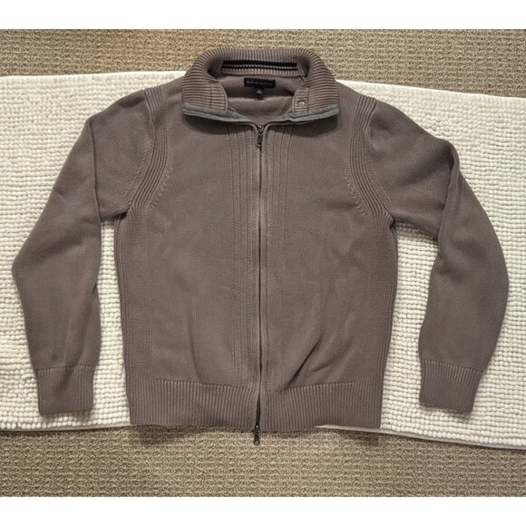 Banana Republic Textured Sweater Jacket (Dark Taupe, Size M) - Picture 1 of 3